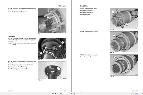 Massey Ferguson Small Square Baler 1840 Service Manual 4283517M1 2