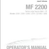 Massey Ferguson Small Square Baler 2240 to 2290 Operator Manual 700746226E 1