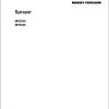 Massey Ferguson Sprayer MF9330 MF9335 Operator Manual AWC4388790 1