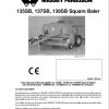 Massey Ferguson Square Baler 135SB 137SB 139SB Operator Manual 1