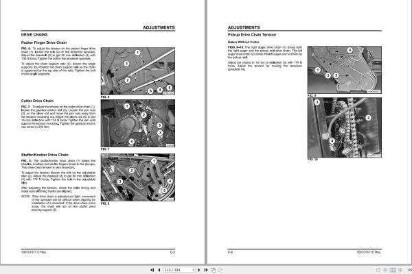 Massey Ferguson Square Baler 185SII Operator Manual 700721671C 2