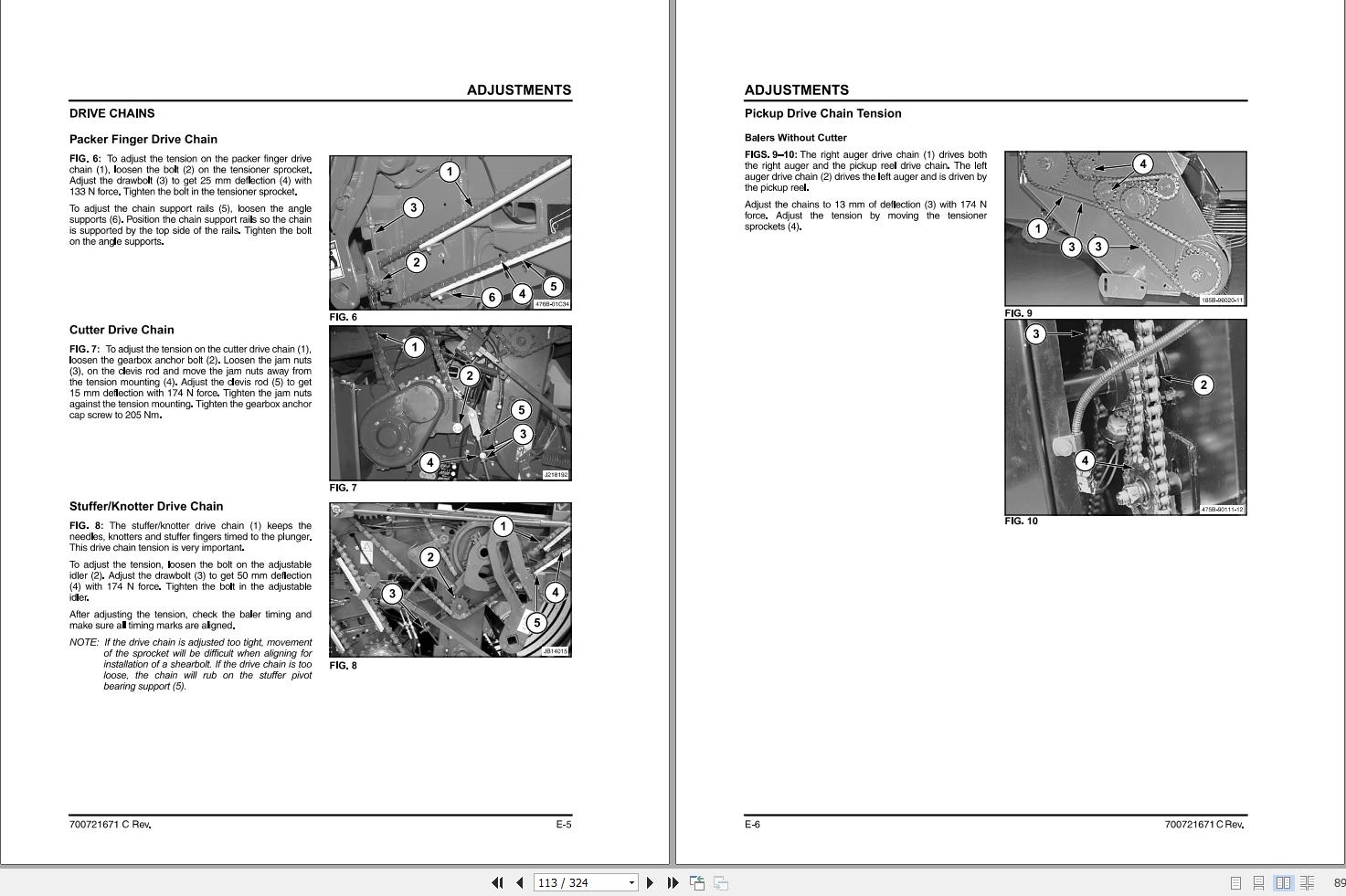Massey Ferguson Square Baler 185SII Operator Manual 700721671C 2