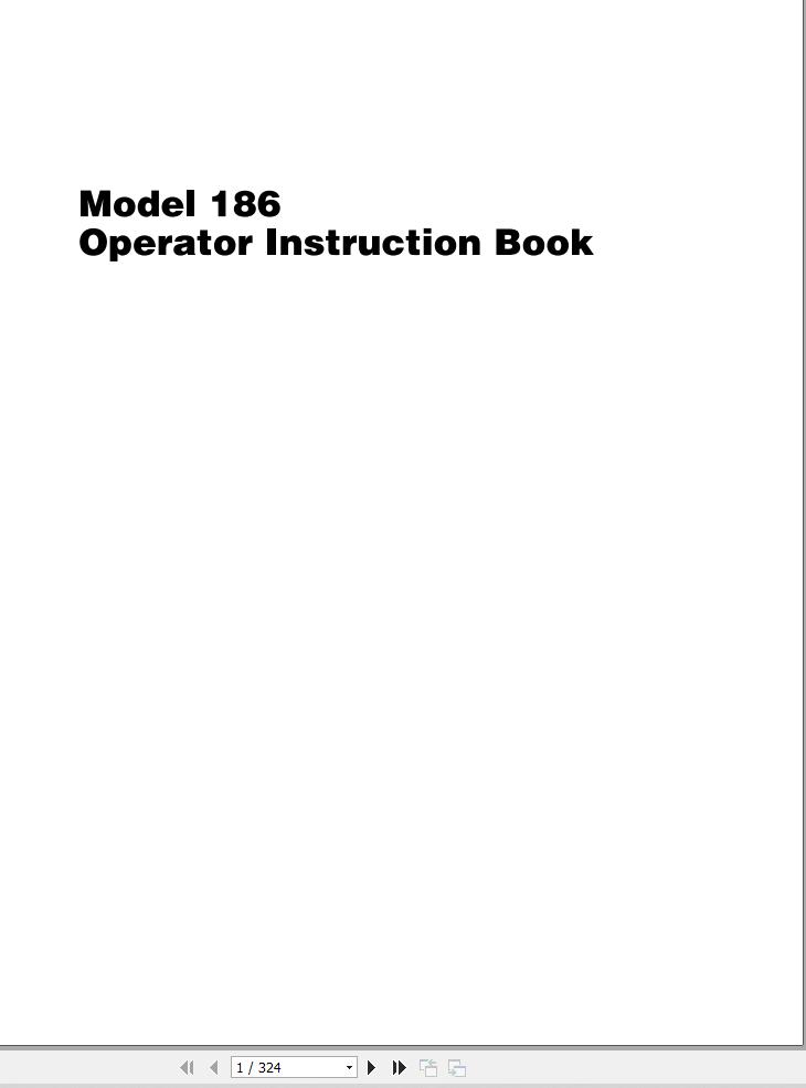 Massey Ferguson Square Baler 186 Operator Manual 700722643A 1