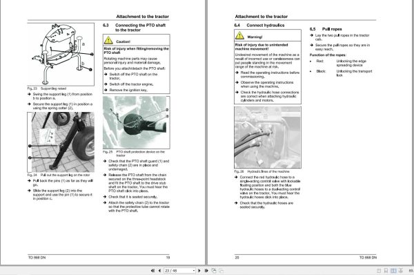 Massey Ferguson Tedder TD868DN Operator Manual FEL1536000101 2
