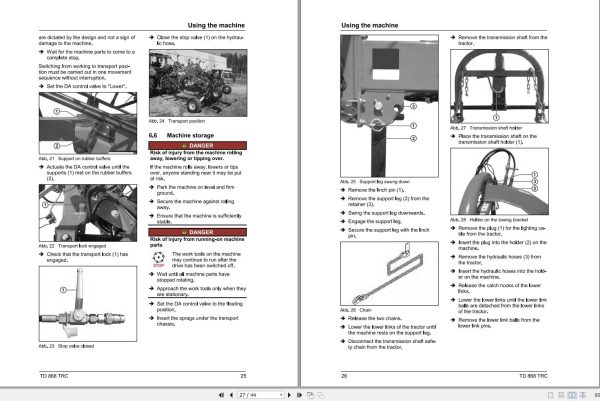 Massey Ferguson Tedder TD868TRC Operator Manual FEL1549440101 2