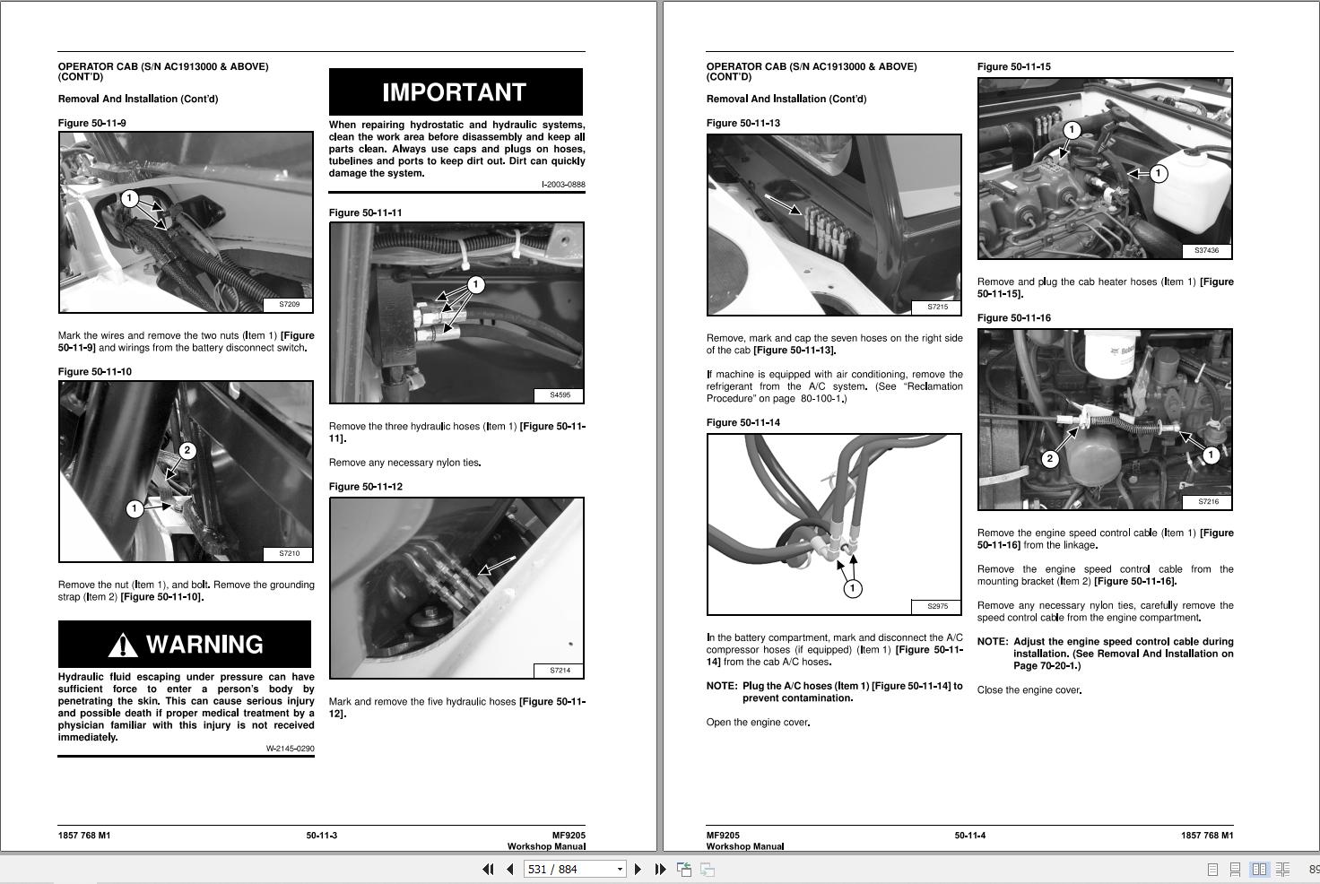 Massey Ferguson Telescopic Handler 9205 Workshop Manual 1857768M1 2