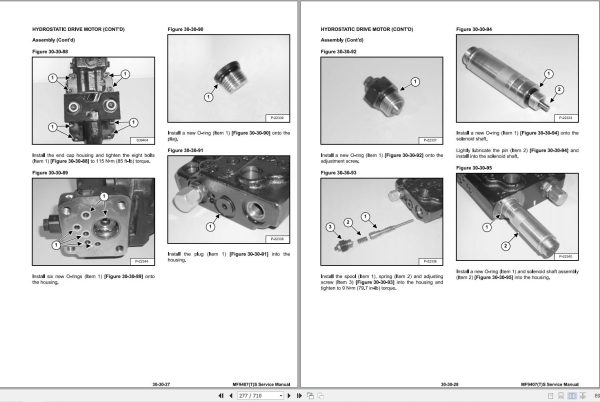 Massey Ferguson Telescopic Handler MF9407TS MF9407S Service Manual 1857801M1 2