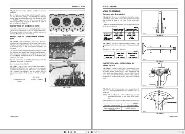 Massey Ferguson Tractor 1125 1140 1145 1240 1250 1260 Workshop Service Manual 1449249M2 2