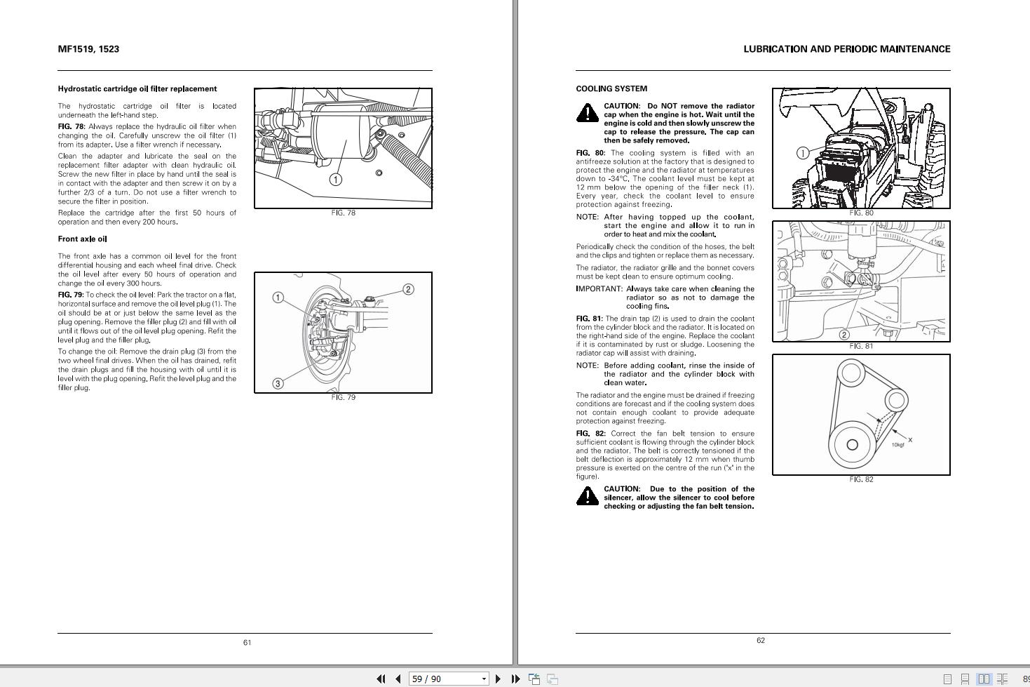 Massey Ferguson Tractor 1519 1523 Operator Manual 1857611M1 2