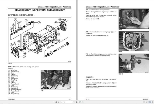 Massey Ferguson Tractor 1529 1532 Workshop Service Manual 4283092M1 2