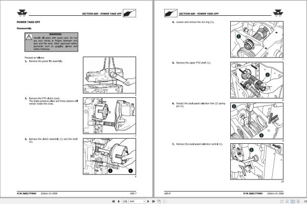 Massey Ferguson Tractor 2430 2435 2440 Workshop Manual 3681774M1 2