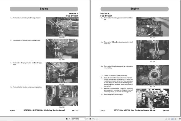 Massey Ferguson Tractor 275 290 Workshop Service Manual 2