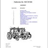 Massey Ferguson Tractor 4200 Series Repair Time Schedule 1857070M4 1