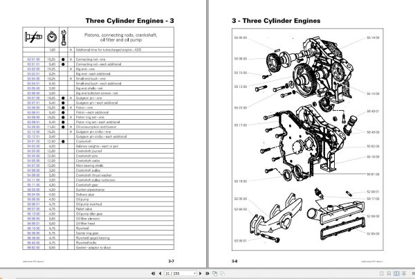 Massey Ferguson Tractor 4200 Series Repair Time Schedule 1857070M4 2