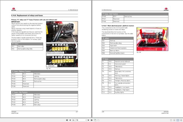 Massey Ferguson Tractor 4265 to 4292 Operator Manual 6269701M6 2