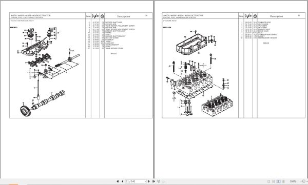 Massey Ferguson Tractor 4607M 4609M 4610M 4610MHC Repair Time Schedule 4283603M2 2