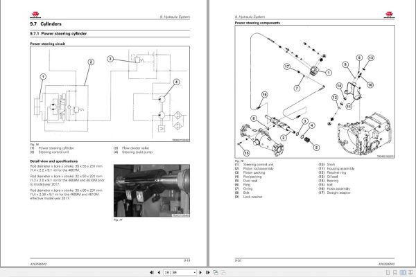 Massey Ferguson Tractor 4607M 4609M 4610M 4610MHC Service Manual 4283598M2 2