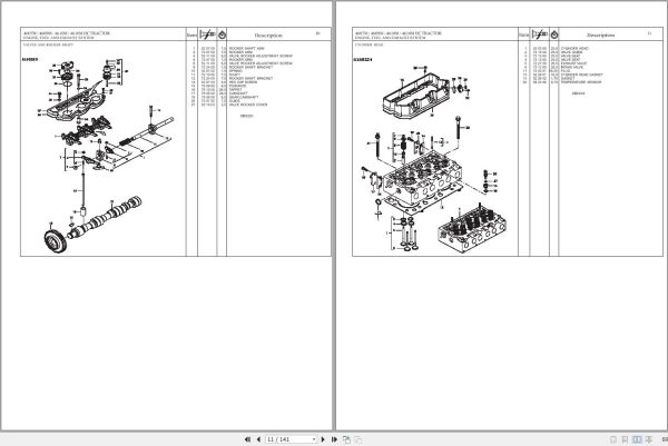 Massey Ferguson Tractor 4607M to 4610M HC Repair Time Schedule 4283603M2 2