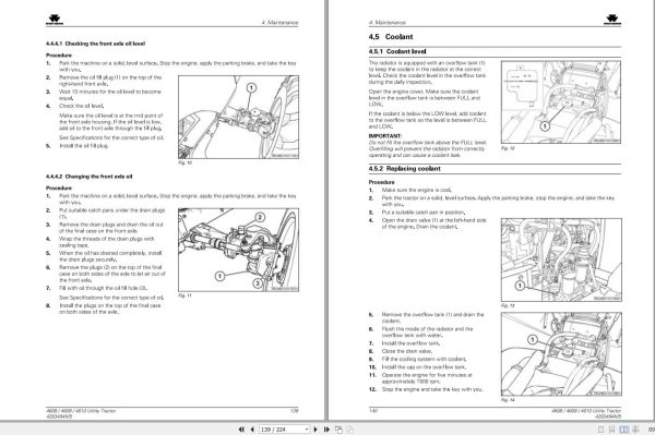 Massey Ferguson Tractor 4608 4609 4610 Operator Manual 4283494M5 2