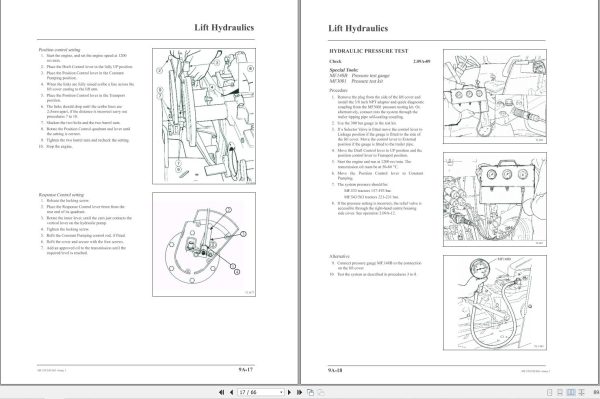 Massey Ferguson Tractor 533 543 563 Workshop Service Manual 4283045M1 3