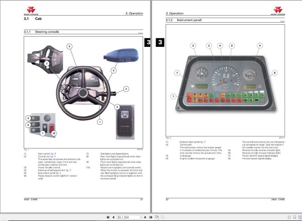 Massey Ferguson Tractor 5400 Series Operator Manual 4315779M2 2