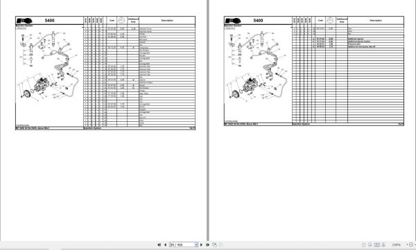 Massey Ferguson Tractor 5410 5420 5430 5440 5450 Repair Time Schedule 4273098M2 2