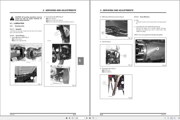 Massey Ferguson Tractor 5425 to 5465 Operator Manual 3378505M2 2