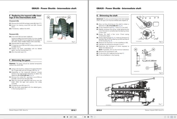 Massey Ferguson Tractor 5425 to 5470 Workshop Service Manual 3378545M5 2
