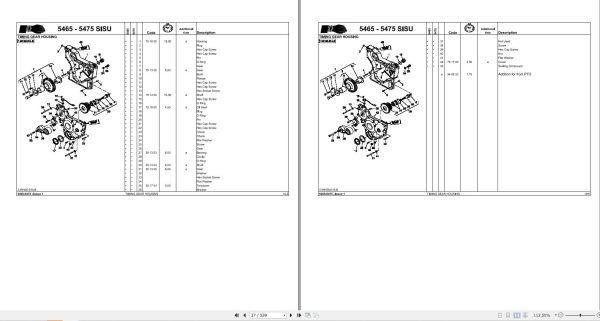 Massey Ferguson Tractor 5465 5475 TIER 3 SISU Repair Time Schedule 4346841M1 2