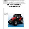 Massey Ferguson Tractor 5608 5609 5610 Maintenance Manual 7060082M1 1