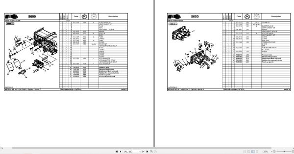 Massey Ferguson Tractor 5611 5612 5613 DYNA 4 Repair Time Schedule ACT000239 2