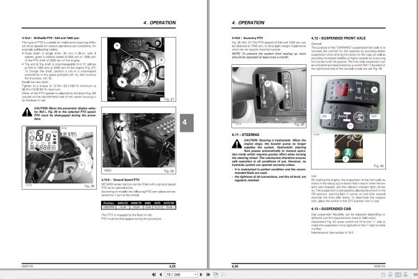 Massey Ferguson Tractor 6400 Series Operator Manual 3378504M4 2