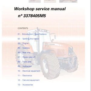 Massey Ferguson Tractor 6445 to 6499 Workshop Service Manual 3378405M5 1