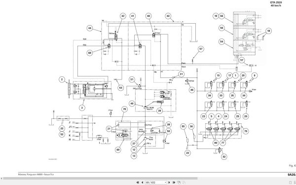 Massey Ferguson Tractor 6445 to 6499 Workshop Service Manual 3378405M5 3
