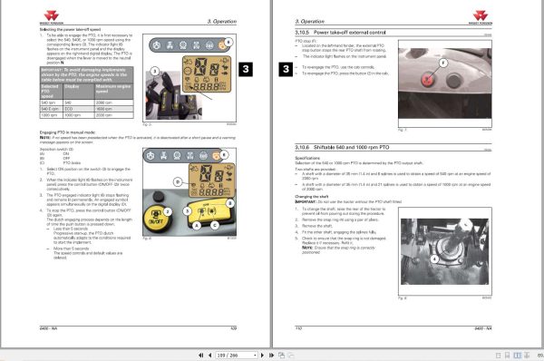 Massey Ferguson Tractor 6485 to 6499 Dyna 6 Operator Manual 4315075M2 2