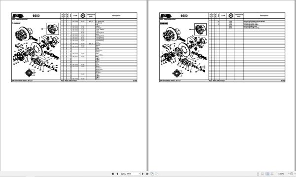 Massey Ferguson Tractor 6612 6613 6615 Dyna 4 Repair Time Schedule 7060844M2 2