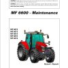 Massey Ferguson Tractor 6612 to 6616 Dyna 4 6 Maintenance Manual 7060481M1 1