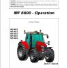 Massey Ferguson Tractor 6612 to 6616 Dyna 4 6 Operator Manual 7060458M1 1