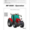 Massey Ferguson Tractor 6613 6614 6615 6616 Dyna6 Operation Manual 7060504M1 1