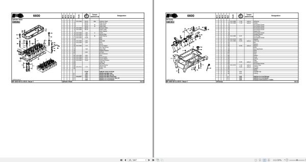 Massey Ferguson Tractor 6613 6614 6615 6616 Dyna6 Repair Time Schedule 7060867M2 2