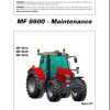 Massey Ferguson Tractor 6614 6615 6616 Dyna VT Maintenance Manual 7060550M1 1