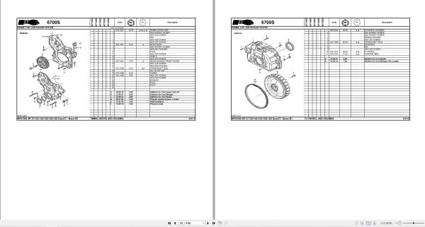 Massey Ferguson Tractor 6713SD to 6718SD Dyna VT Repair Time Schedule ACT003150 2