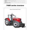 Massey Ferguson Tractor 7485 to 7499 Operation Manual 1