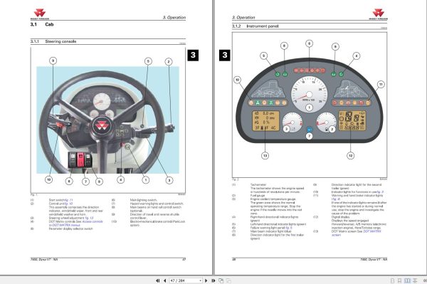 Massey Ferguson Tractor 7485 to 7499 Operation Manual 2