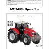 Massey Ferguson Tractor 7619 7620 7622 7624 Dyna VT Operation Manual 1
