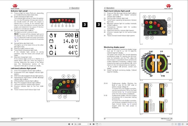 Massey Ferguson Tractor 7619 7620 7622 7624 Dyna VT Operation Manual 2