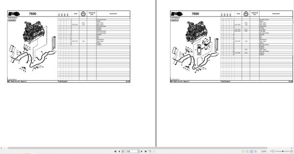 Massey Ferguson Tractor 7619 7620 7622 7624 Dyna VT Repair Time Schedule 2