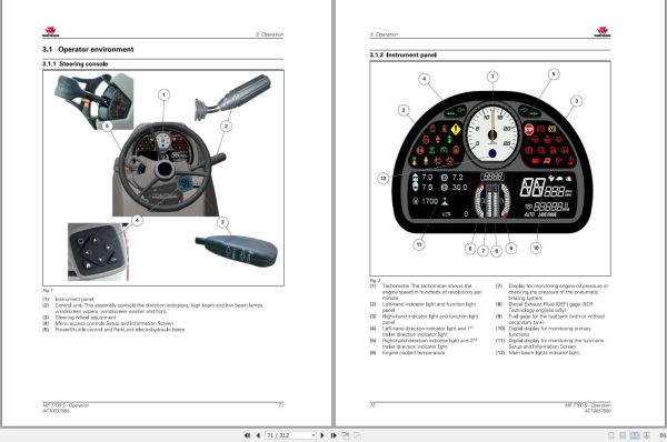 Massey Ferguson Tractor 7715S 7716S 7718S Dyna VT Operation Manual 2