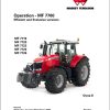 Massey Ferguson Tractor 7719 to 7726 Dyna 6 Operation Maintenance Manual 1