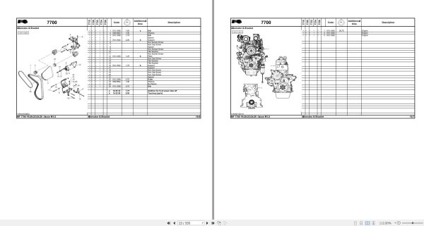 Massey Ferguson Tractor 7719 to 7726 Dyna 6 Repair Time Schedule ACT001387 2